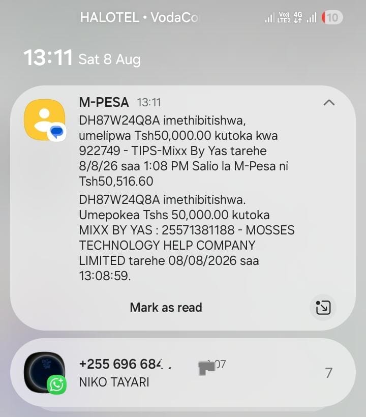 Uthibitisho wa malipo namba 2